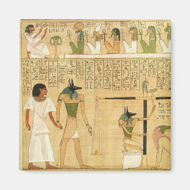 Égypte-Hiéroglyphes aimant (Devant)