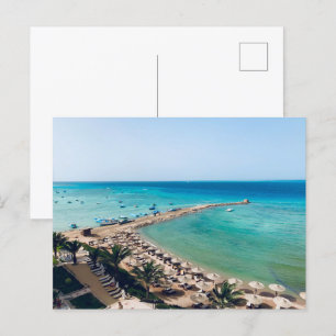 Égypte. Vue sur la mer Rouge. Carte postale