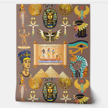 Egyptian Ancient Hieroglyphic Pattern Symbol