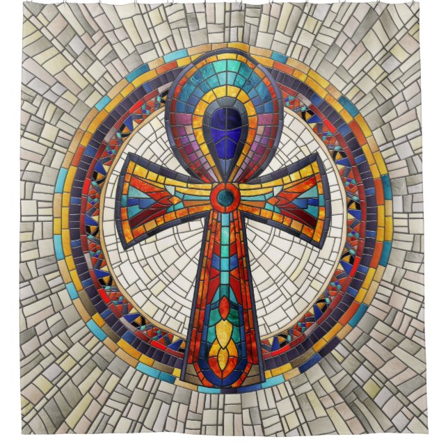 Egyptian Ankh Cross -Mosaic Art (Front)