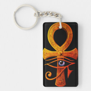 Egyptian Ankh Eye of Horus Ancient Symbol Protect Keychain