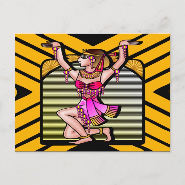 Egyptian Belly Dancer Postcard (Front)