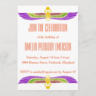 Egyptian Birthday Party Invitation
