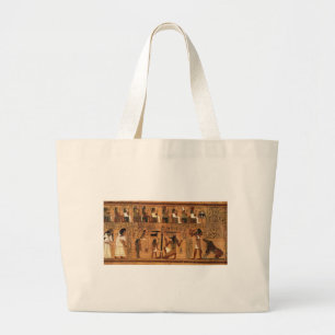 Egyptian books of the dead. large tote bag
