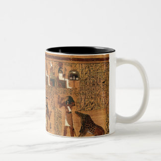 Egyptian books of the dead. Two-Tone coffee mug