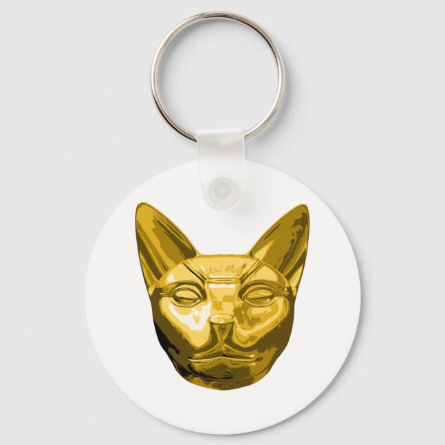 Egyptian Cat Bast Keychain (Front)