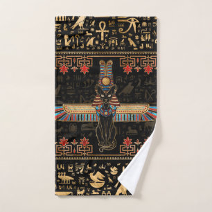 Egyptian Cat - Bastet Bath Towel Set
