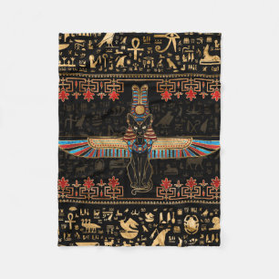 Egyptian Cat - Bastet Fleece Blanket