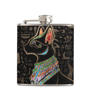 Egyptian Cat - Bastet Hip Flask