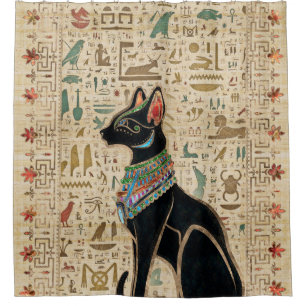Egyptian Cat - Bastet on papyrus