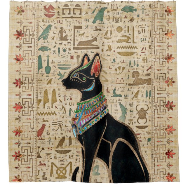 Egyptian Cat - Bastet on papyrus (Front)