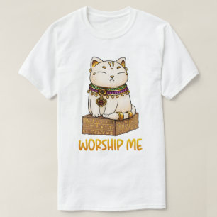 Egyptian Cat God Bastet Worship Me T-Shirt