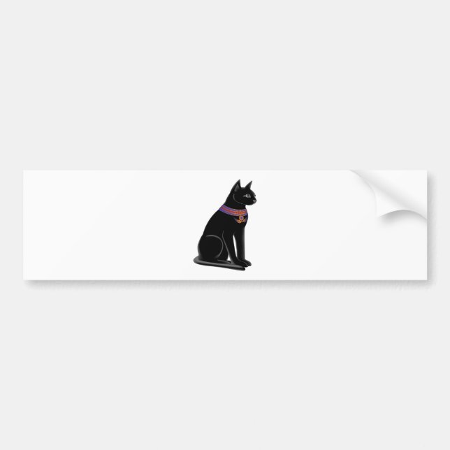 Egyptian Cat Goddess Bastet Bumper Sticker (Front)