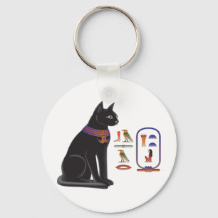 Egyptian Cat Goddess Bastet Keychain