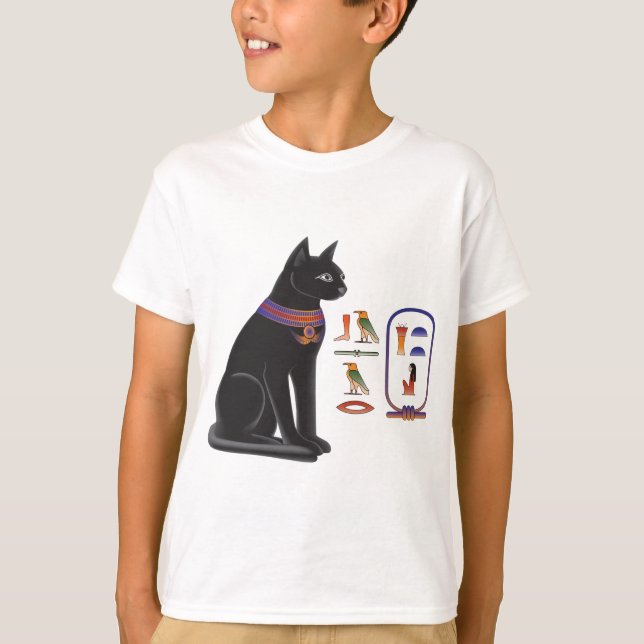 Egyptian Cat Goddess Bastet T-Shirt (Front)