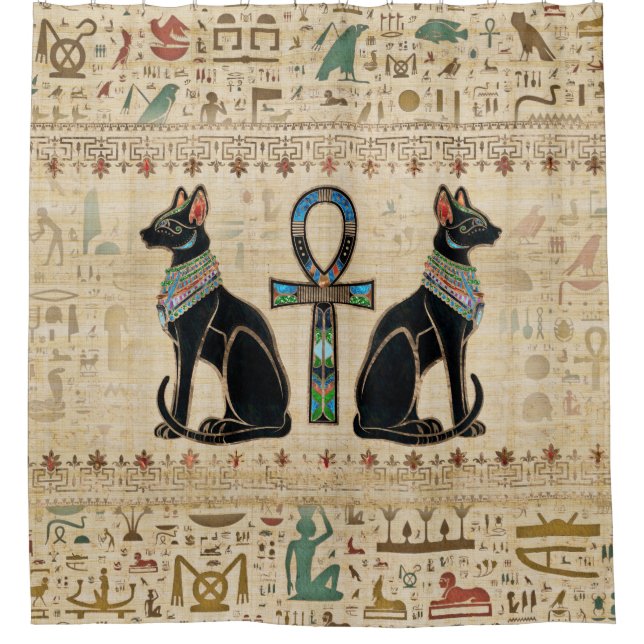 Egyptian Cats and ankh cross (Front)