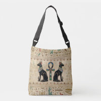 Egyptian Cats and ankh cross