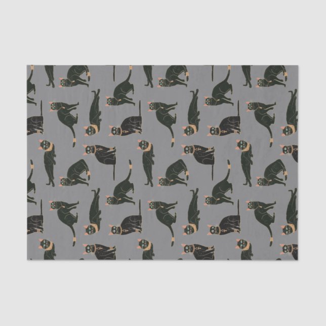 Egyptian Cats Pattern Tissue Paper (Front)