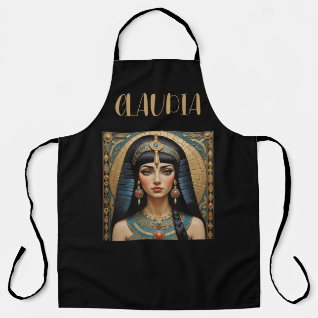 Egyptian Cleopatra Personalized Apron (Front)