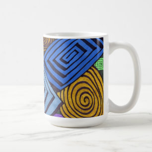 "Egyptian Coils" Abstract Design Mug