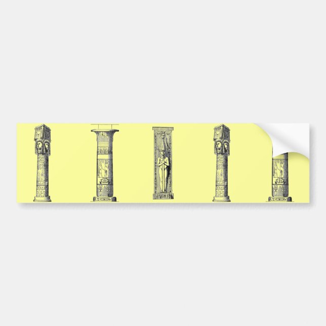 Egyptian Column Bumper Sticker (Front)