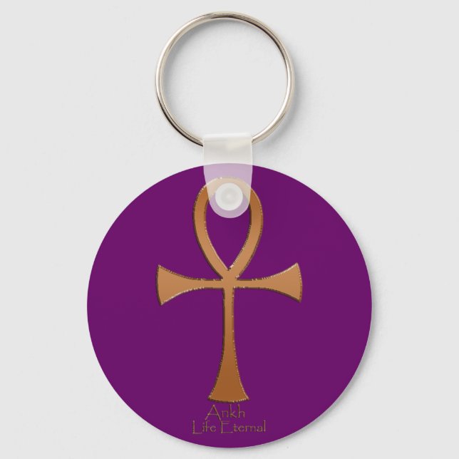 Egyptian Copper ANKH Keychain (Front)
