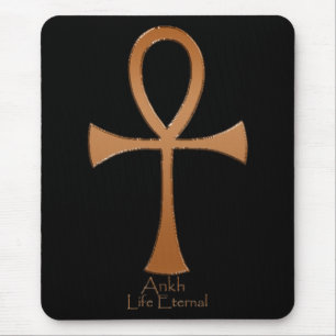 Egyptian Copper ANKH Mouse Pad