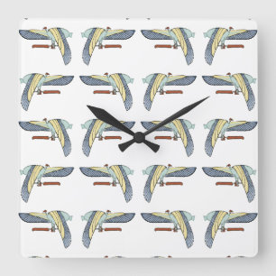 Egyptian Design #12 at Emporio Moffa Square Wall Clock