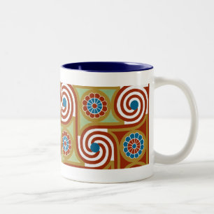 Egyptian Design #4 at Emporio Moffa Two-Tone Coffee Mug
