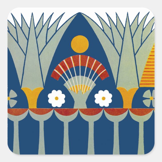 Egyptian Design #7 at Emporio Moffa Square Sticker (Front)