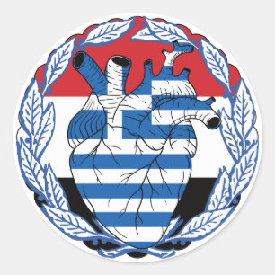 Egyptian Egypt Greek Independence Greek Greece Classic Round Sticker