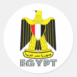 Egyptian Emblem Classic Round Sticker
