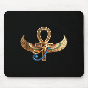 Egyptian eye of horus ankh egypt archaeologist mouse pad