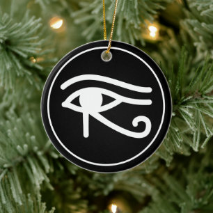 Egyptian Eye of Horus  Ceramic Ornament