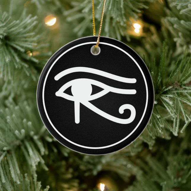 Egyptian Eye of Horus  Ceramic Ornament (Tree)