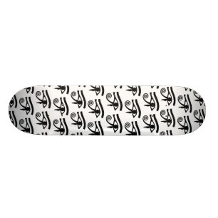 Egyptian Eye of Horus Hieroglyphic Pattern Skateboard