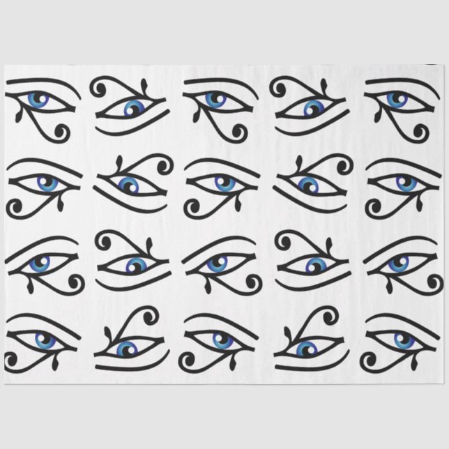 Egyptian Eye of Horus or wadjet Tissue Paper (Front)