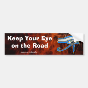 Egyptian Eye of Horus Road Safety Bumper-sticker Bumper Sticker
