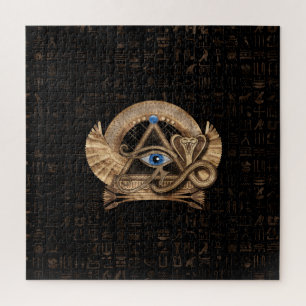 Egyptian Eye of Horus - Wadjet Ornament Jigsaw Puzzle