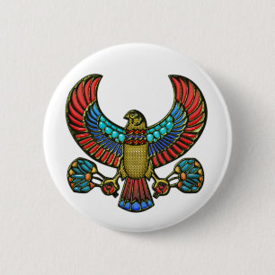 Egyptian Falcon 2 Inch Round Button