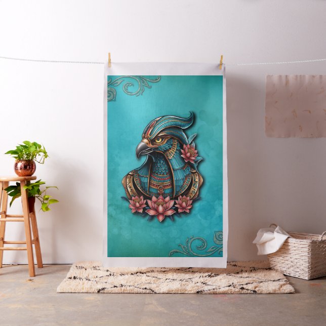 Egyptian Falcon God.  Fabric (In Situ)