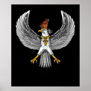 Egyptian Falcon God Horus Poster