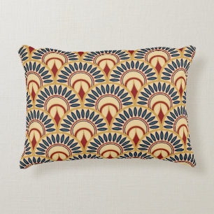 Egyptian Fish Scales: Seamless Motif. Accent Pillow