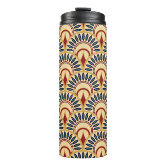Egyptian Fish Scales: Seamless Motif. Thermal Tumbler