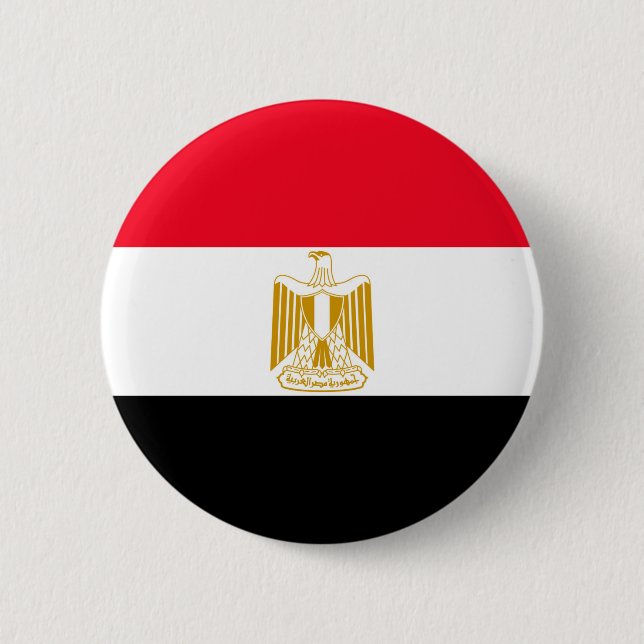 Egyptian Flag 2 Inch Round Button (Front)
