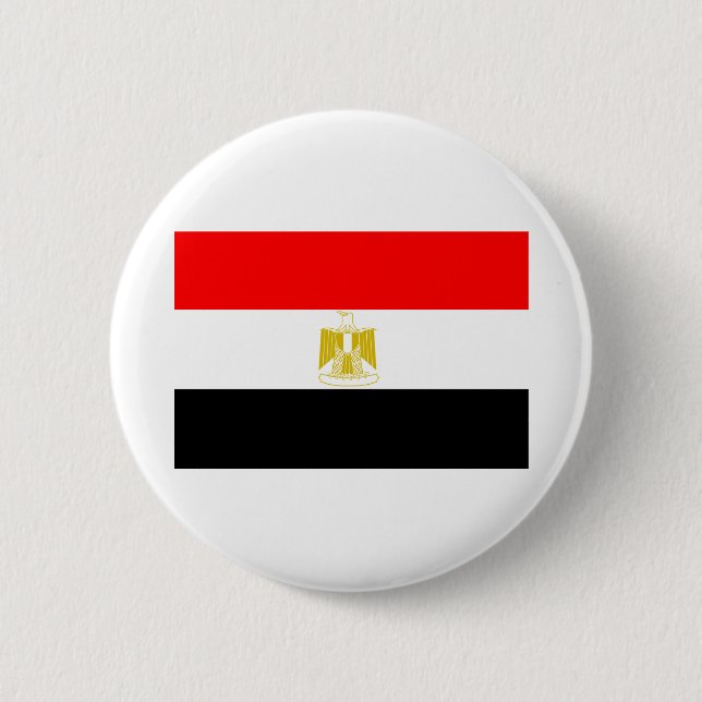 Egyptian Flag 2 Inch Round Button (Front)