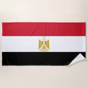 Egyptian Flag Beach Towel