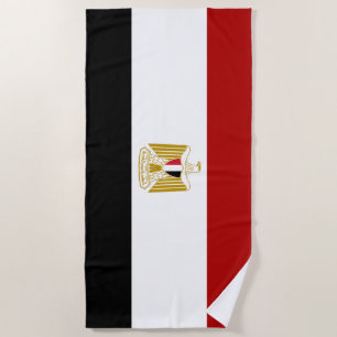Egyptian flag beach towel