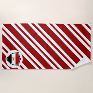 Egyptian flag beach towel