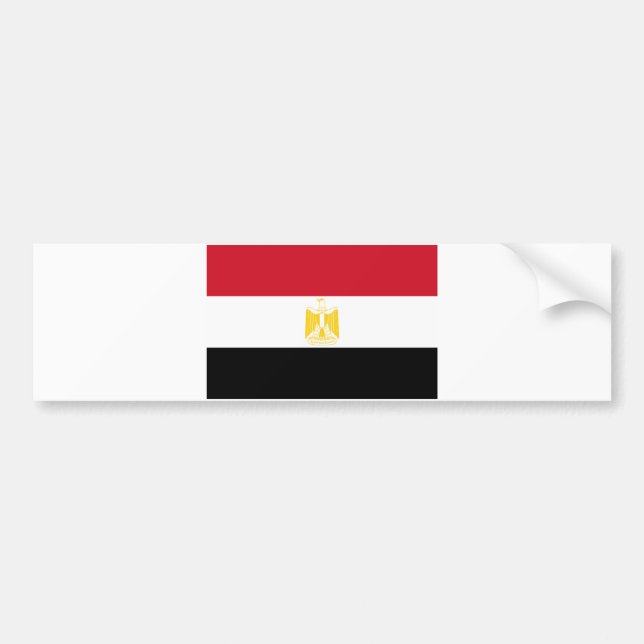 Egyptian Flag Bumper Sticker (Front)